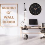 Silent Wall Clock 12 Inch Non-Ticking Wall Clocks Battery Operated for Living Ro... - Image 6