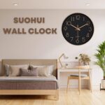 Silent Wall Clock 12 Inch Non-Ticking Wall Clocks Battery Operated for Living Ro... - Image 7