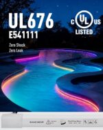 Shine Decor IP68 Waterproof LED Strip Light, 24V Pool Rated Submersible Silicone... - Image 3