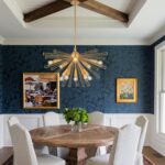 Modern 33'' Gold Sputnik Chandelier, 10-Light Mid Century Brushed Brass Starburs... - Image 3