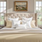 HOMEIDEAS White Decorative Throw Pillow Covers 18x18 Set of 2, Glossy Faux Silk ... - Image 4