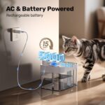 Cat Water Fountain, Wastewater Separation & No Filter Cotton, Pet Water Dispense... - Image 5