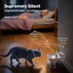 Cat Water Fountain, Wastewater Separation & No Filter Cotton, Pet Water Dispense... - Image 6