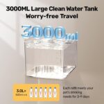 Cat Water Fountain, Wastewater Separation & No Filter Cotton, Pet Water Dispense... - Image 7