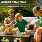 NATURAL EXPRESSIONS 4 Pieces Patio Furniture Sets,Outdoor Sectional Metal Furnit... - Image 3