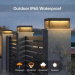 Modern Luxury Pillar Lights with LED Warm Lighting - IP65 Waterproof Stainless S... - Image 3