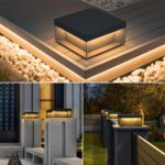 Modern Luxury Pillar Lights with LED Warm Lighting - IP65 Waterproof Stainless S... - Image 5