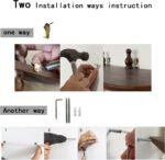 FRIADE 2-Tier Wall Mounted Floating Shelf with Two Roman column ,Decorative Disp... - Image 5