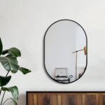 Bathroom Mirror for Wall,30''x20'',Black Oval Mirror for Bedroom Entryway Bathro... - Image 4