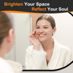 Bathroom Mirror for Wall,30''x20'',Black Oval Mirror for Bedroom Entryway Bathro... - Image 6