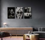 Fashion Woman Canvas Wall Art Black and White Trend Wall Decor Sexy Luxury Poste... - Image 7