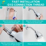 LED Shower Head, Shower Head with Light, 7 Color Flash Light Automatically Chang... - Image 9