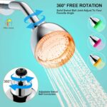 LED Shower Head, Shower Head with Light, 7 Color Flash Light Automatically Chang... - Image 10