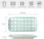 Selamica Ceramic Serving Platters, 14 Inch Serving Trays for Party Entertaining,... - Image 3