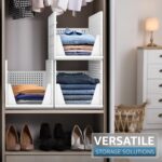 Sorbus Stackable Shelf Organizer Baskets – Plastic Closet Organizer for Clothes,... - Image 6