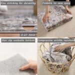 CHAMPLANT Area Rug 8x10 Washable Rug Brown Vintage Traditional Mat Distressed In... - Image 4