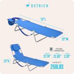 Ostrich the Original Chaise 72 x 22 Inch Lounge Portable Reclining Lounger, Outd... - Image 4