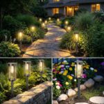 Sparkblaze 12 Pack Solar Pathway Lights Outdoor, Modern Classic Solar Garden Lig... - Image 4