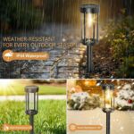 Sparkblaze 12 Pack Solar Pathway Lights Outdoor, Modern Classic Solar Garden Lig... - Image 5