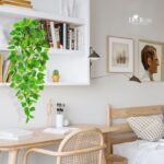 Der Rose 1Pcs 34'' Fake Hanging Plants Artificial Potted Faux Hanging Plants Ind... - Image 6