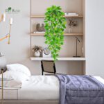 Der Rose 1Pcs 34'' Fake Hanging Plants Artificial Potted Faux Hanging Plants Ind... - Image 7