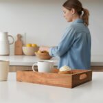 Acacia Wood Wooden Serving Tray – Premium Wooden Tray for Kitchen & Dining | 14’... - Image 5