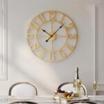 Cuspin Gold Wall Clock 16 Inch, Decorative Wall Clocks Battery-Operated, Modern ... - Image 7