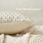 FIOUOVO Floral Pillow Covers 18x18 Pillow Cover Block Print Couch Pillows for Li... - Image 3