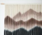 IOWER Macrame Wall Hanging 57" W x 35" L Brown Mountain Dip-Dyed Macrame Wall De... - Image 7