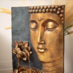 XBrand 30" H Zen Buddha Face Water Fountain w/LED Light & Pump, Indoor/Outdoor F... - Image 3