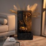 XBrand 30" H Zen Buddha Face Water Fountain w/LED Light & Pump, Indoor/Outdoor F... - Image 7