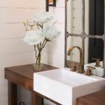 DILATATA Faux Flowers in Vase 15.4" Magnolias Flowers Arrangement with Faux Wate... - Image 5