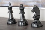 CosmoLiving by Cosmopolitan Aluminum Metal Chess Decorative Sculpture Home Decor... - Image 9