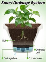 MADHOLLY 6Pcs Vertical Hanging Planters for Outdoor Plants - Wall Plant Holder f... - Image 4
