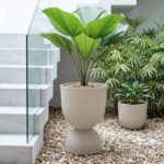 KOL Planters Flower Pots, Large Plastic Urn Planters for Indoor Outdoor Plants, ... - Image 7