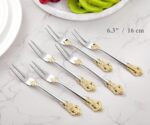 KEAWELL Luxury 6.3" Food Fork/Seafood Forks 18/10 Stainless Steel, Set of 6, Fru... - Image 4