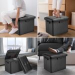 DocSafe Storage Ottoman with Lock,Fireproof Folding Ottoman Foot Rest Stool Stor... - Image 5