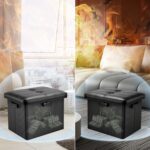 DocSafe Storage Ottoman with Lock,Fireproof Folding Ottoman Foot Rest Stool Stor... - Image 10