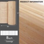 Art3d Natural Bamboo Wall Panel for Interior Wall Decor, Renewable Pole Wrap Wai... - Image 6