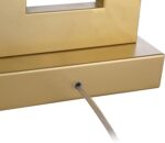 360 Lighting Marshall Modern Table Lamp with White Marble Riser 30" Tall Champag... - Image 5