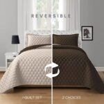 Elegant Comfort 3-Piece Quilted Reversible Bedspread Coverlet Set with Pillow Sh... - Image 3