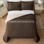 Elegant Comfort 3-Piece Quilted Reversible Bedspread Coverlet Set with Pillow Sh... - Image 6