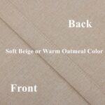 VisionaryHomeDesign Blackout Pinch Pleat Curtains with Embroidery Trim -Soft Bei... - Image 7