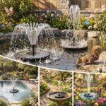AISITIN 2.5W Solar Bird Bath Fountain Pump, Solar Fountain for Bird Bath with 6 ... - Image 5