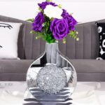 Flower Vase Mirror Finish Vases for Decor, Crystal Decorative Vase for Flower Ci... - Image 4
