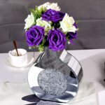 Flower Vase Mirror Finish Vases for Decor, Crystal Decorative Vase for Flower Ci... - Image 5