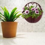 jojofuny 3pcs Plastic Wall-Mounted Flower Basket Set Simulated Rattan Wall Plant... - Image 8