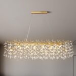 YUYI Modern Crystal Chandelier, 47.2" Gold Tree Branch Chandelier, 14-Lights Rec... - Image 4