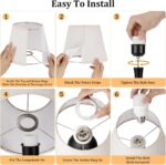 Seealle Touch Table Lamp for Bedroom, 3-Way Dimmable Small Bedside Lamps for Nig... - Image 8
