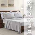 Luxury Bamboo Market | Queen Size Bed Sheet Set | 100% Viscose Made from Bamboo ... - Image 5